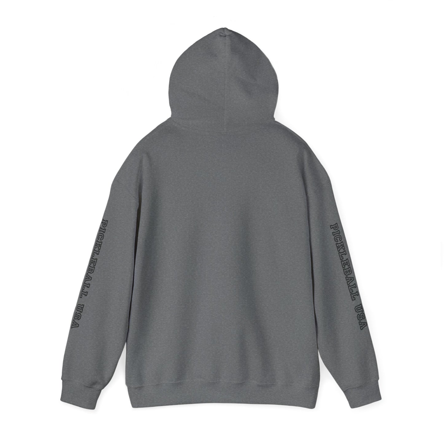 PICKLEBALL CLUB USA EMBLEN Unisex heavy duty hoodie with varsity letter sleeves