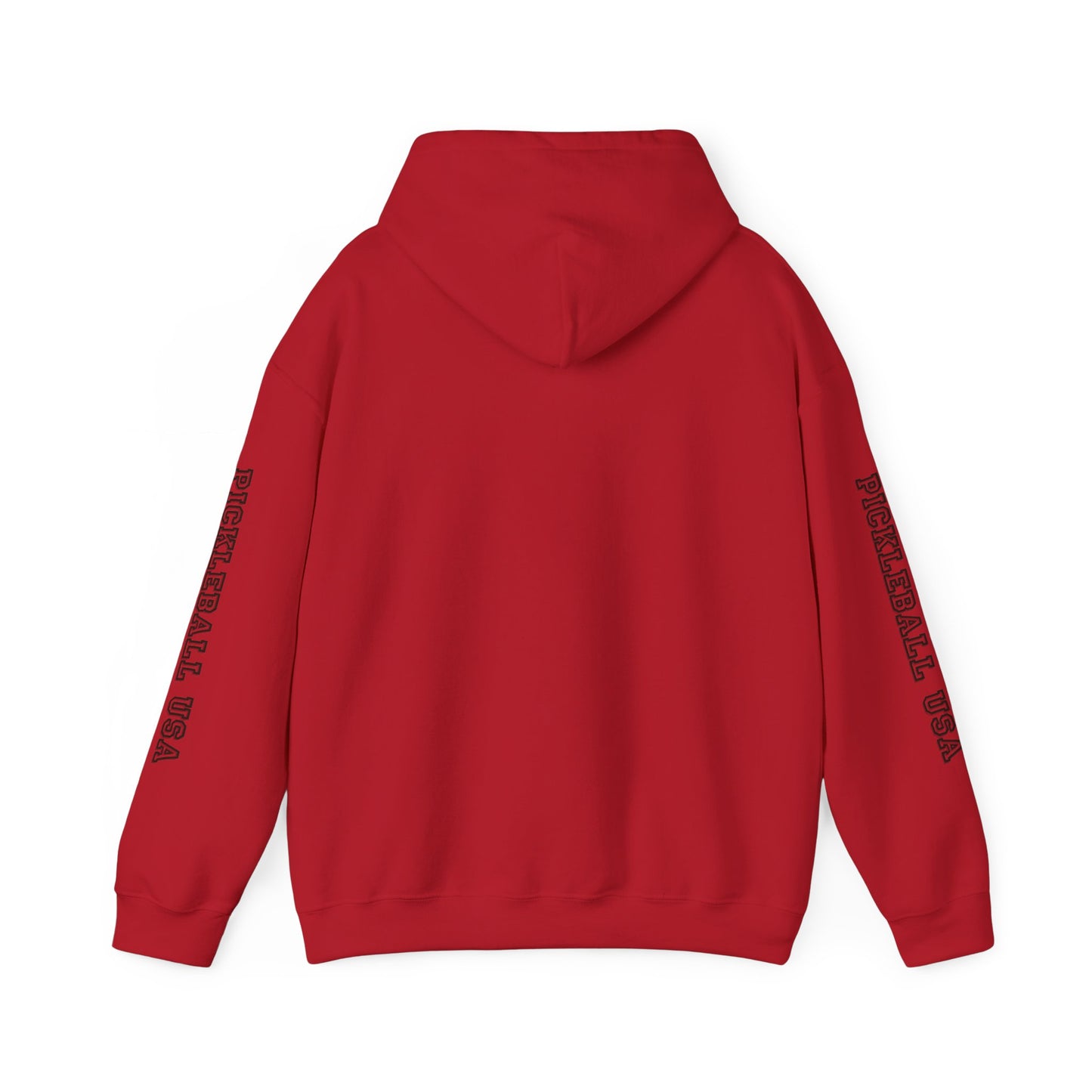 PICKLEBALL CLUB USA EMBLEN Unisex heavy duty hoodie with varsity letter sleeves
