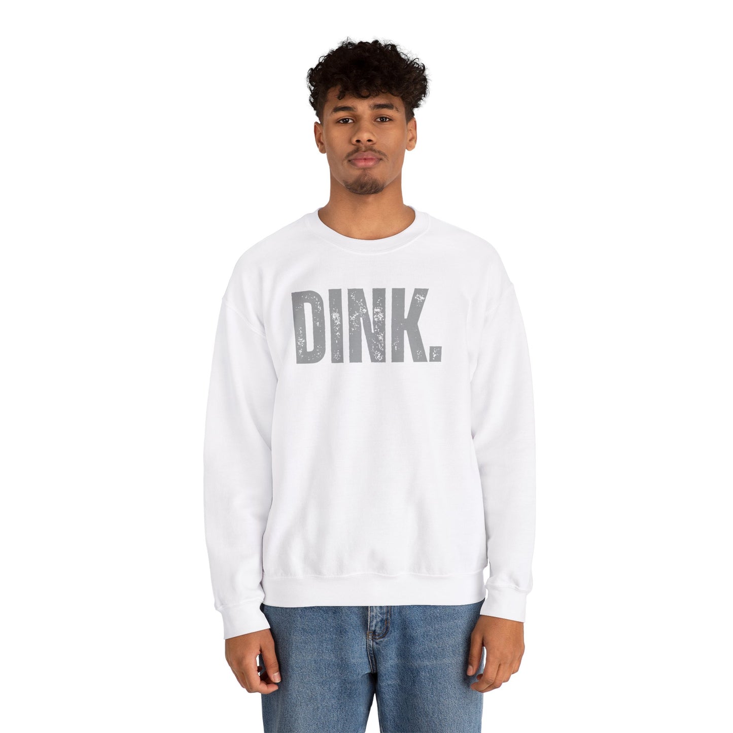 PICKLEBALL DISTRESSED DINK LOGO Unisex Heavy Blend™ Crewneck Sweatshirt