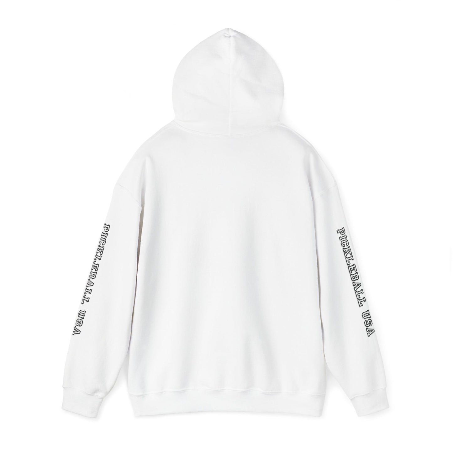 PICKLEBALL CLUB USA EMBLEN Unisex heavy duty hoodie with varsity letter sleeves