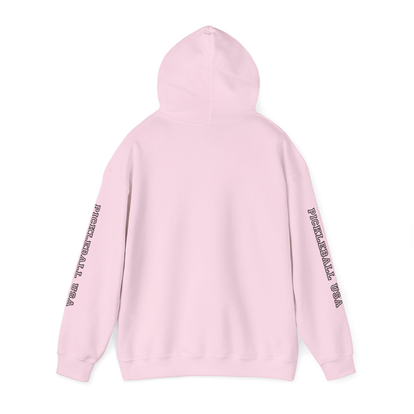 PICKLEBALL CLUB USA EMBLEN Unisex heavy duty hoodie with varsity letter sleeves