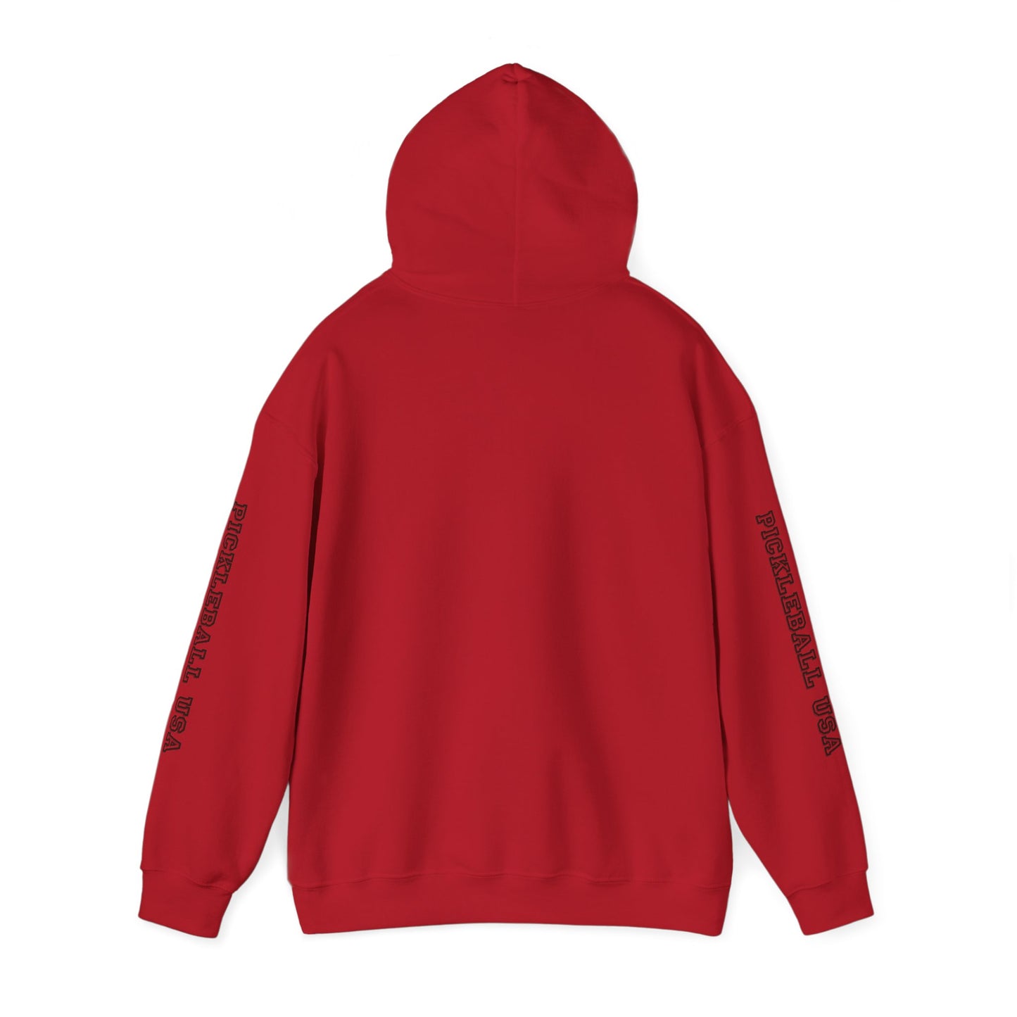 PICKLEBALL CLUB USA EMBLEN Unisex heavy duty hoodie with varsity letter sleeves